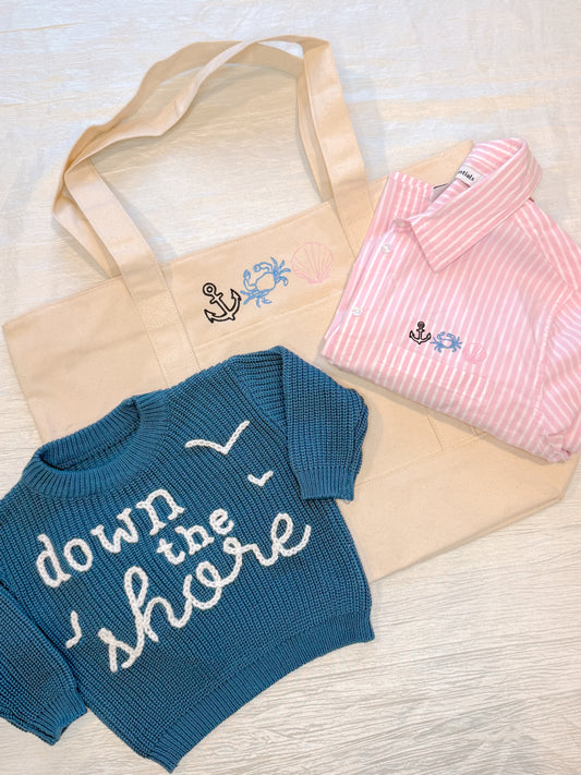 Down the Shore Boat Tote