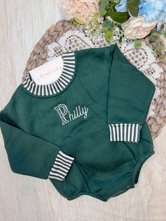 Philly Pinstripe Mockneck- Infant Bubble