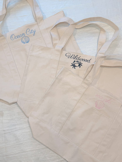 Down the Shore CustomizableBoat Tote