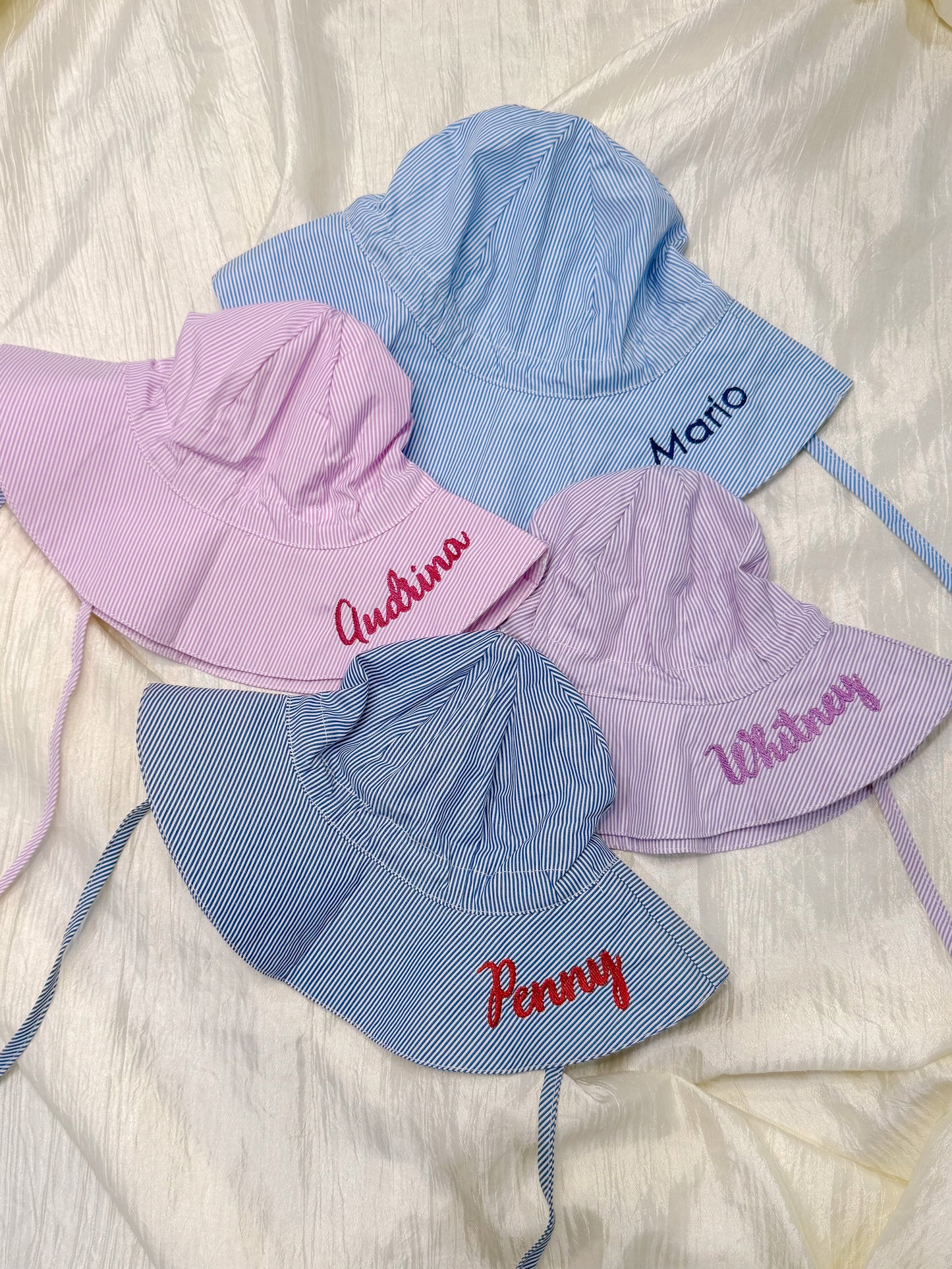 Seersucker Sun Hats