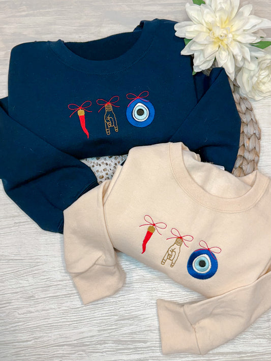 Good Luck Trio Crewneck