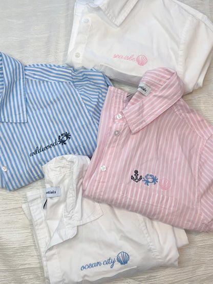 Down the Shore Customizable Oxford Shirt
